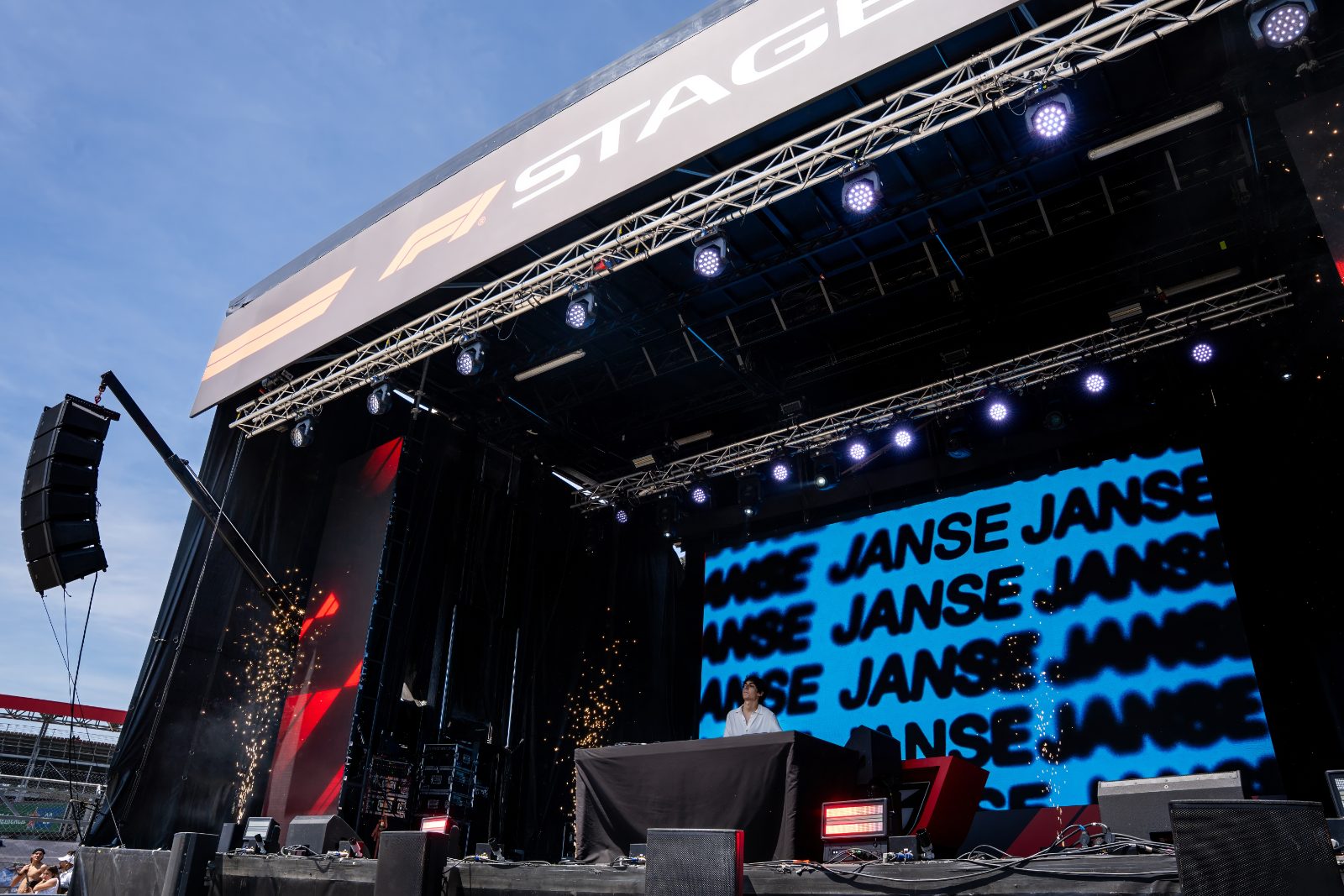 Casa Très main stage production at the Circuit de Barcelona-Catalunya F1 Fan Zone